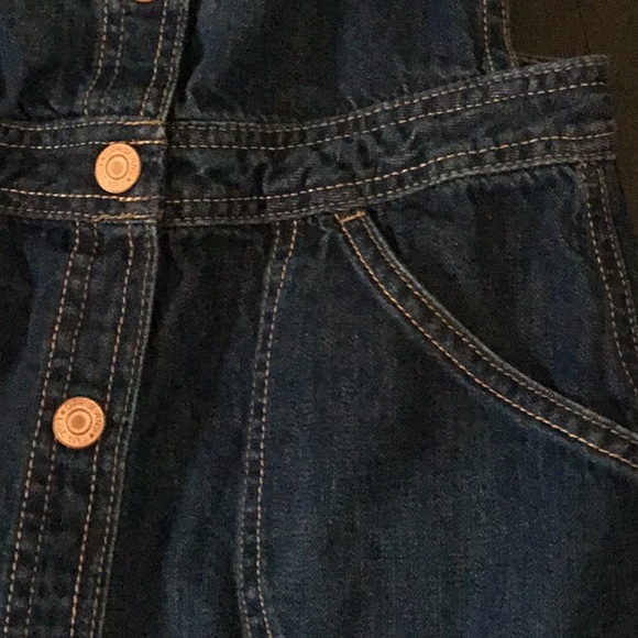 NWOT GapKids denim overall dress - Picture 3 of 5
